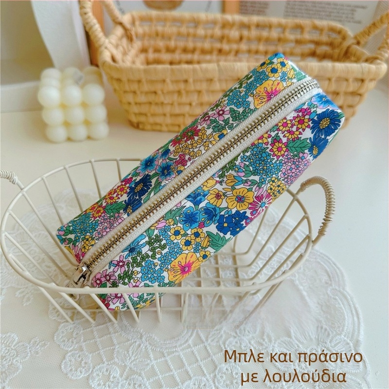 Χειροποίητο νεσεσέρ για μολύβια, ύφασμα βαμβάκι και λινό, γυναικείο στυλ