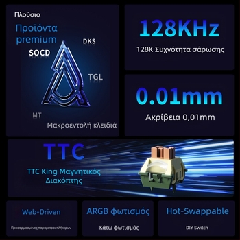 AK980MAX πληκτρολόγιο παιχνιδιών με RGB φωτισμό, ενσύρματο, μάρκα Ajazz/Heijue, κυκλοφόρησε το 2025