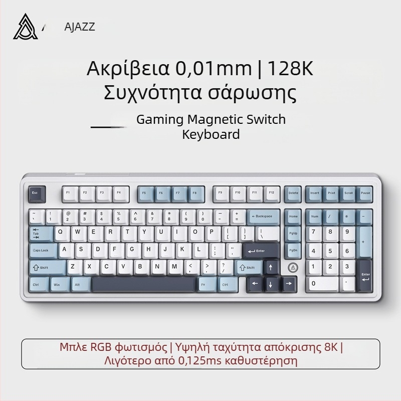 AK980MAX πληκτρολόγιο παιχνιδιών με RGB φωτισμό, ενσύρματο, μάρκα Ajazz/Heijue, κυκλοφόρησε το 2025