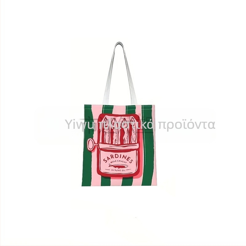 Karan Τσάντα Καμβά Tote με Εκτύπωση Λογοτύπου, UV Ψηφιακή Εκτύπωση και Μεταξοτυπία, Προέλευση Yiwu