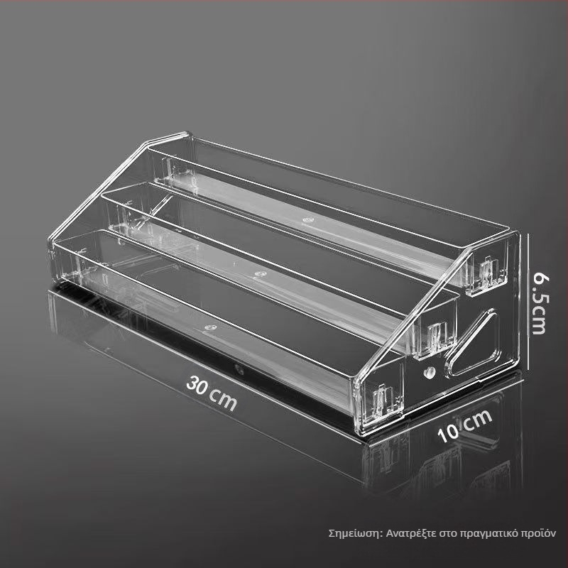 Επιτραπέζιο στήριγμα καταρράκτη για αρώματα και καλλυντικά, διαφανές, μεγάλης χωρητικότητας, πολλαπλών επιπέδων, αποσπώμενο αποθηκευτικό χώρο
