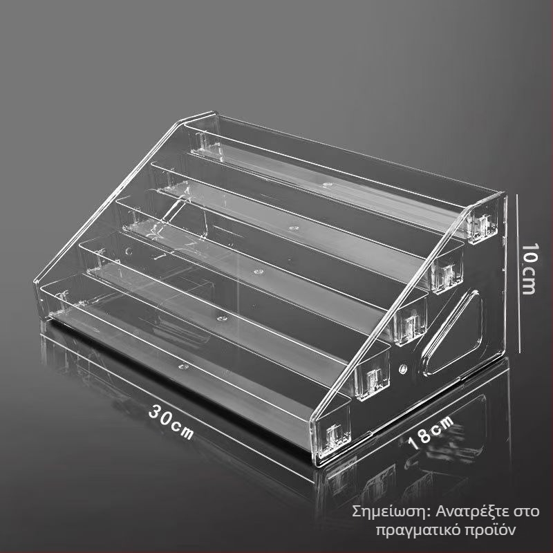 Επιτραπέζιο στήριγμα καταρράκτη για αρώματα και καλλυντικά, διαφανές, μεγάλης χωρητικότητας, πολλαπλών επιπέδων, αποσπώμενο αποθηκευτικό χώρο