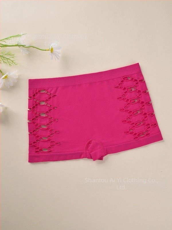 Γυναικείες νάιλον χωρίς ραφές μποξέρ σορτς, διαπνέοντα, μεσαίας ζώνης, πλεκτά
