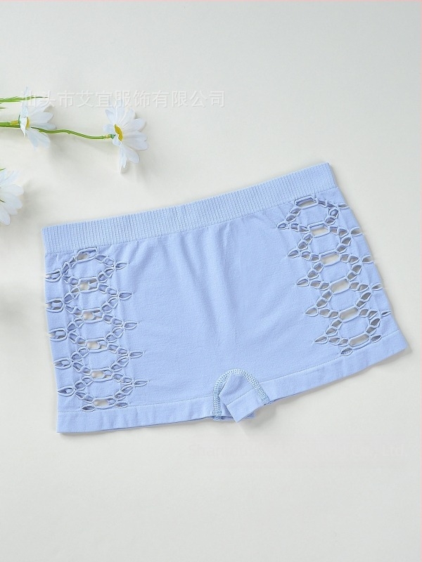 Γυναικείες νάιλον χωρίς ραφές μποξέρ σορτς, διαπνέοντα, μεσαίας ζώνης, πλεκτά