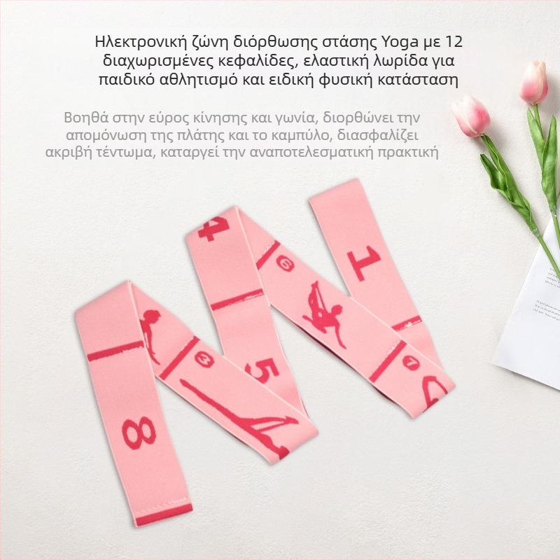 Ζώνη διόρθωσης στάσης γιόγκα με διαχωρισμό 12 τμημάτων· Υλικό: πολυεστέρας + λατέξ· Μάρκα: Changhong· Κωδικός προϊόντος: 12 grids-position type