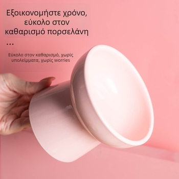 Κεραμικό μπολ γάτας με ψηλά πόδια, αντιανατροπή για νερό και φαγητό