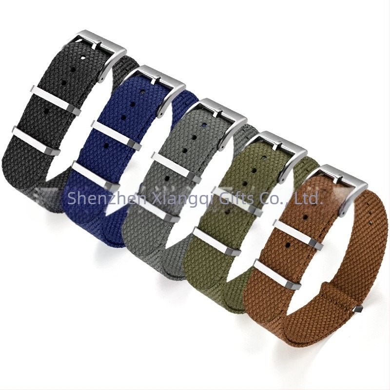 Λουράκι ρολογιού — λινό, μεταλλικός δακτύλιος, προέλευση Shenzhen, μάρκα Cheung kei, καλοκαίρι 2025