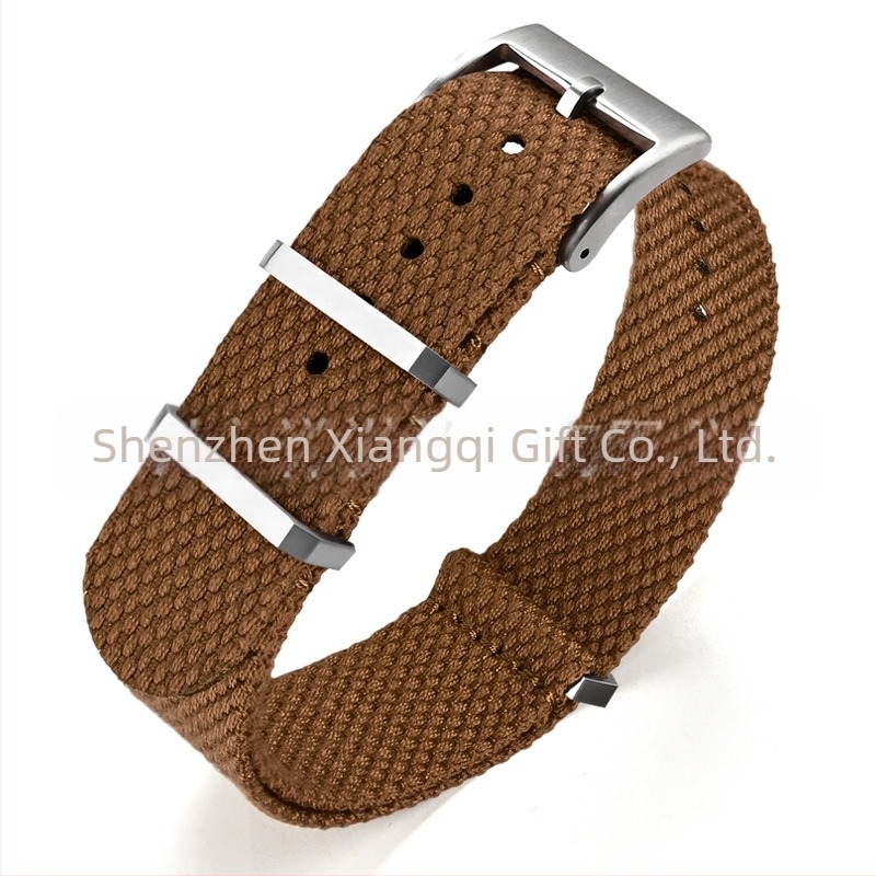 Λουράκι ρολογιού — λινό, μεταλλικός δακτύλιος, προέλευση Shenzhen, μάρκα Cheung kei, καλοκαίρι 2025