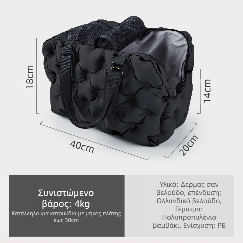 Σακίδιο μεταφοράς κατοικίδιων για γάτες και μικρά σκυλιά, αναπνεύσιμο σχέδιο διαστημικής κάψουλας, μεγάλη χωρητικότητα