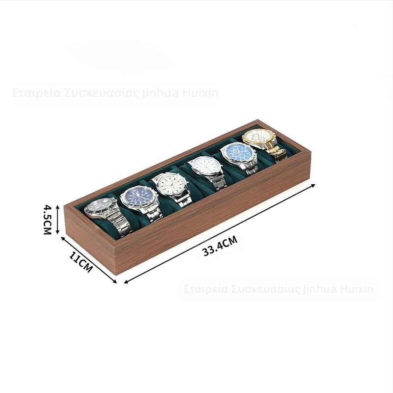 Ξύλινη βάση προβολής ρολογιών, χειροποίητη, 6–30 θέσεις, συσκευασία δώρου για κοσμήματα