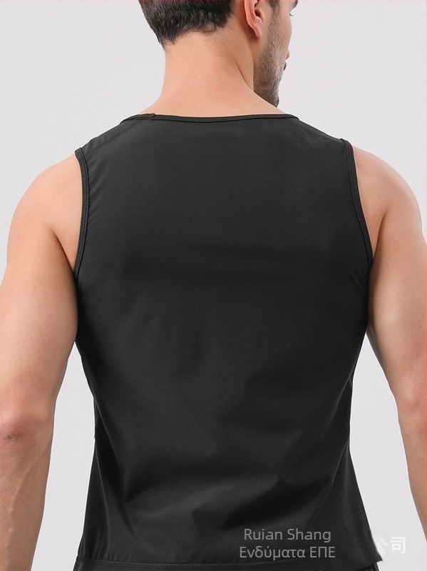 Γιλέκο γυμναστικής σε χαλαρή γραμμή, απορροφητικό πολυεστέρας, υφή milk silk, κατάλληλο για κίνηση όλες τις εποχές, με ενθετα διακοσμητικά