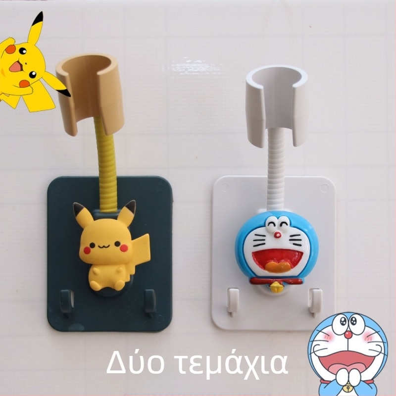 Στήριγμα κεφαλής ντους με αυτοκόλλητη τοποθέτηση χωρίς διάτρηση – ρυθμιζόμενο, πλαστικό αξεσουάρ μπάνιου