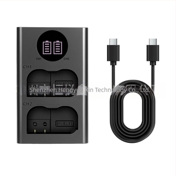 Διπλής θέσης φορτιστής μπαταριών EN-EL15 για Nikon D7000, D7100, D800, D800E, D610 με είσοδο USB-C και LED ένδειξη