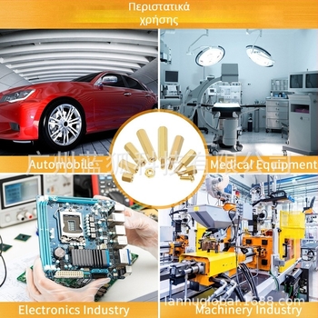 Blue Fox χαλκοειδείς εξάγωνοι αποστάτες, 280 τεμάχια, Κατηγορία A, GB900-88, χαλκός και κράματα χαλκού