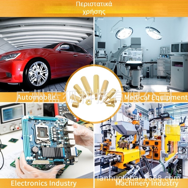 Blue Fox χαλκοειδείς εξάγωνοι αποστάτες, 280 τεμάχια, Κατηγορία A, GB900-88, χαλκός και κράματα χαλκού