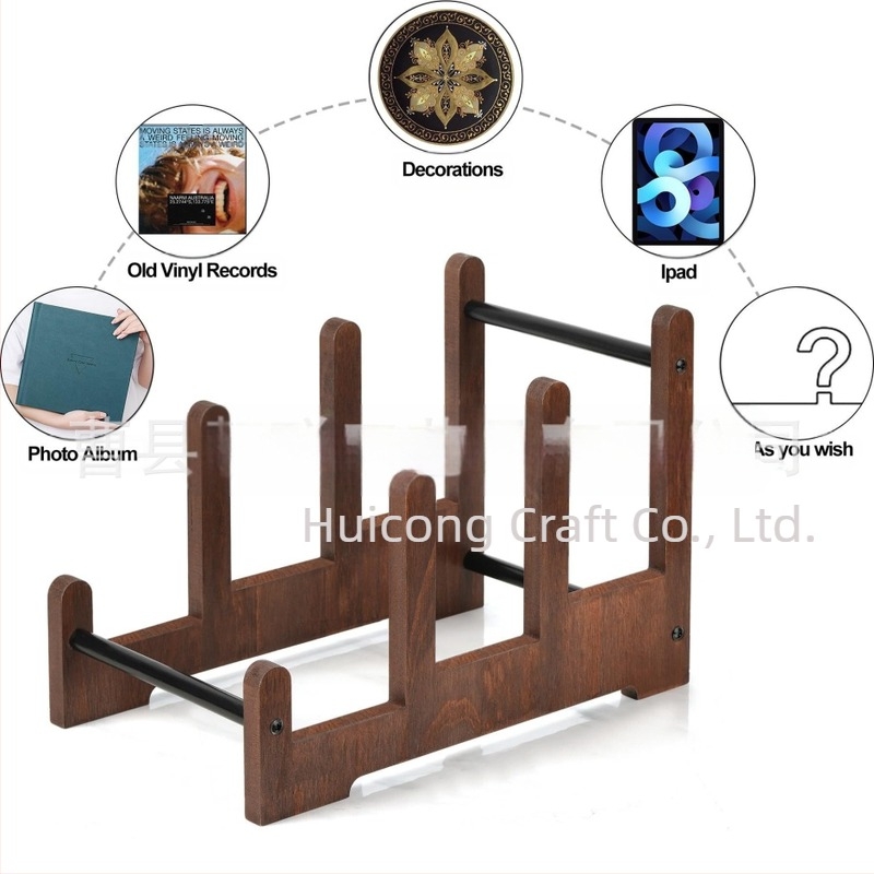 Ξύλινο Ράφι Εμφάνισης – Μάρκα Hc, Μοντέλο 25-6211, Κωδ. F-6211, Απλό Μοντέρνο Στυλ, Αποθήκευση Δίσκων, CD και Φωτοαλμπουμ