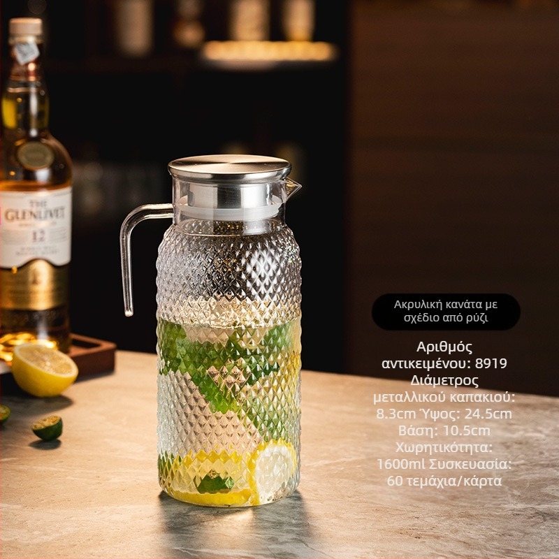 Κανά για κρύο νερό, υλικό PC, ανθεκτικό στη θερμοκρασία, μεγάλη χωρητικότητα, δυνατότητα εκτύπωσης λογότυπου