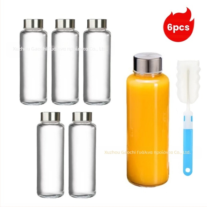 Γυάλινα μπουκάλια χυμού από παχύτερο γυαλί, σφραγιζόμενα μπουκάλια ποτών, σετ 6 ή 12 τεμαχίων, χωρητικότητας 90ml/150ml/280ml