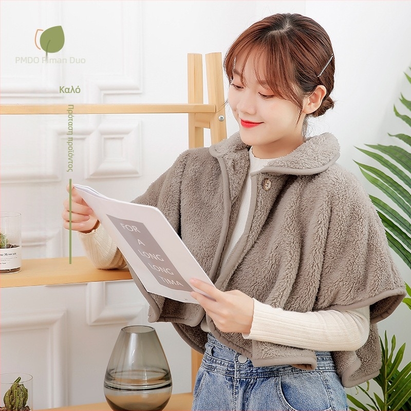 Μαντήλι-πέλερνα από μαλλί αρνιού για φθινοπωρινή–χειμερινή ζέστη, μονόχρωμο σχέδιο, warp-knit ύφανση, διατηρεί τη θερμότητα