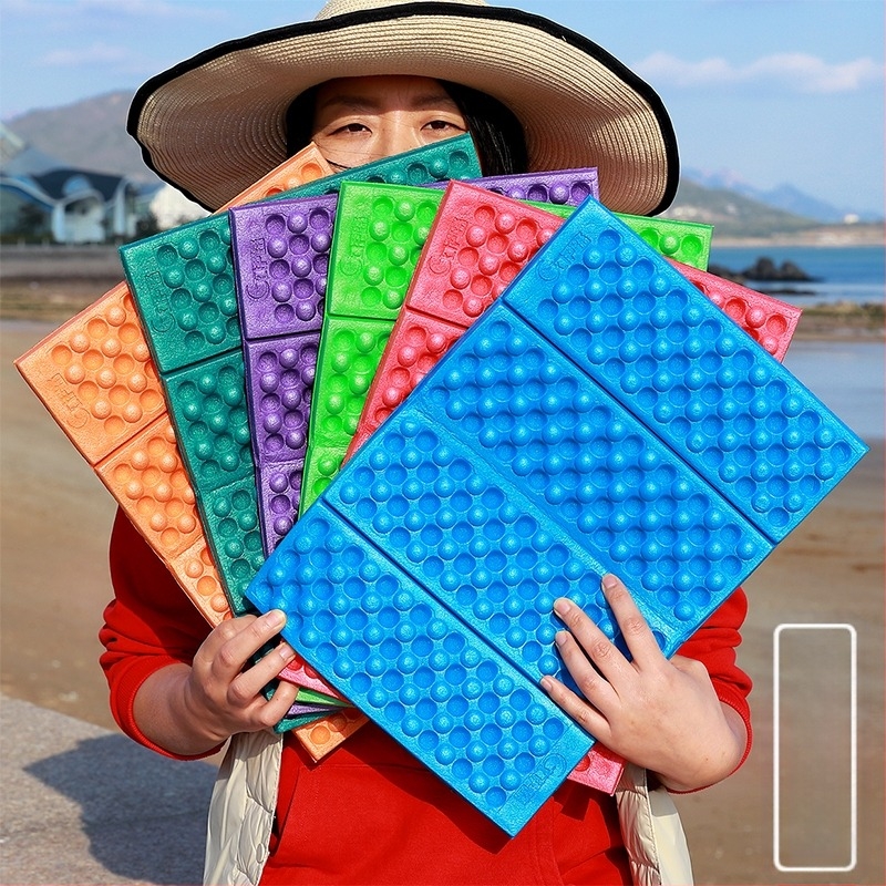 Φορητό τετράγωνο XPE μαξιλαράκι χορού, αδιάβροχο και ανθεκτικό στην υγρασία, αφρώτο στρώμα, αναδιπλούμενο για κάμπινγκ ενός ατόμου