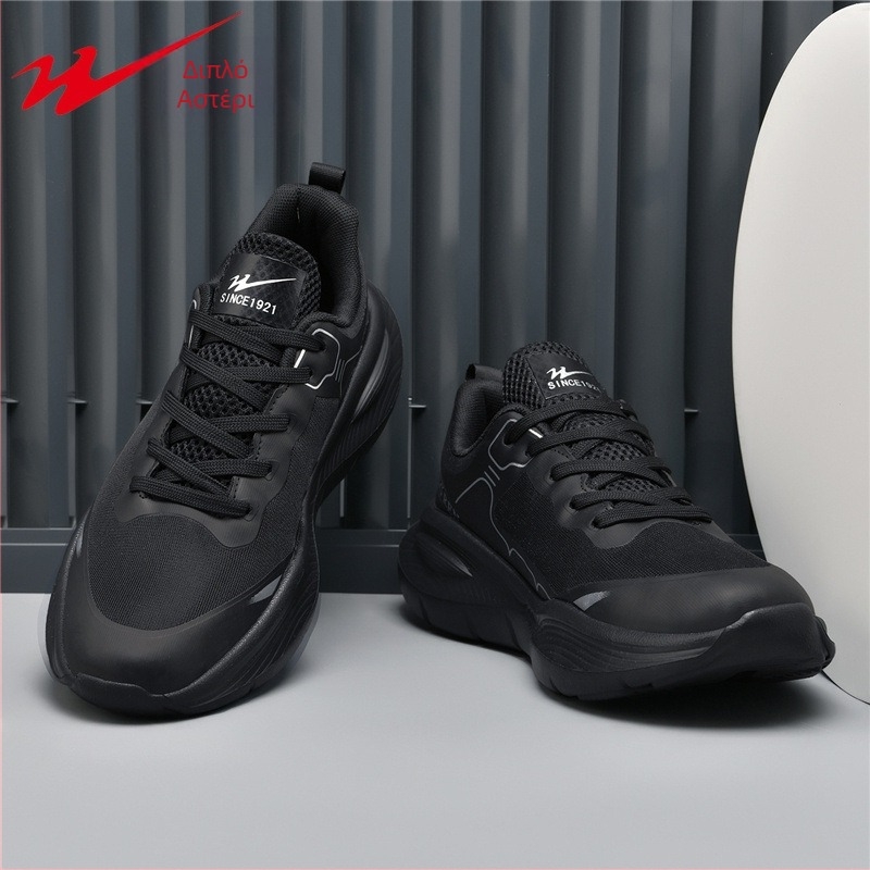 Double Star Αθλητικά Casual Παπούτσια – Διαπνέουσα PU+Mesh επάνω μέρος, Σόλα MD, Δέσιμο με Κορδόνια, Φθινόπωρο 2025