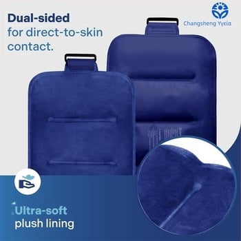 Gel Ice Pack για τον ώμο, το γόνατο και την πλάτη – επαναχρησιμοποιήσιμο μαλακό πολυεστερικό επίθεμα με γέλη, για θερμοθεραπεία και ψύξη