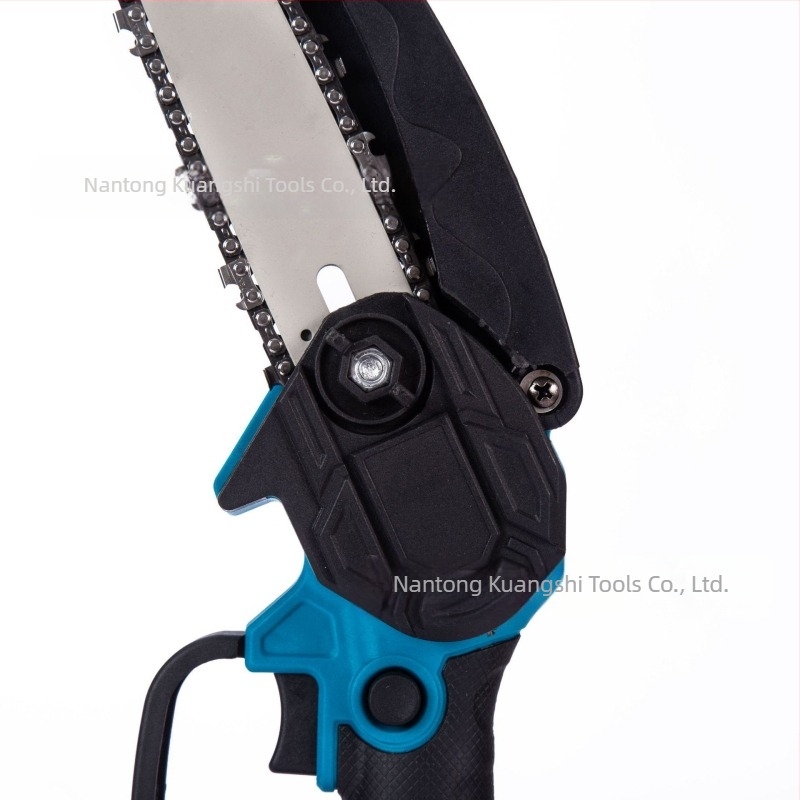 Ηλεκτρικό αλυσοπρίονο, ασύρματο, φορητό, υψηλής ισχύος (21V μπαταρία λιθίου, υλικό αλυσίδας: ατσάλι, εύρος τάσης: AC μονοφασικό και DC ≤ 50V)