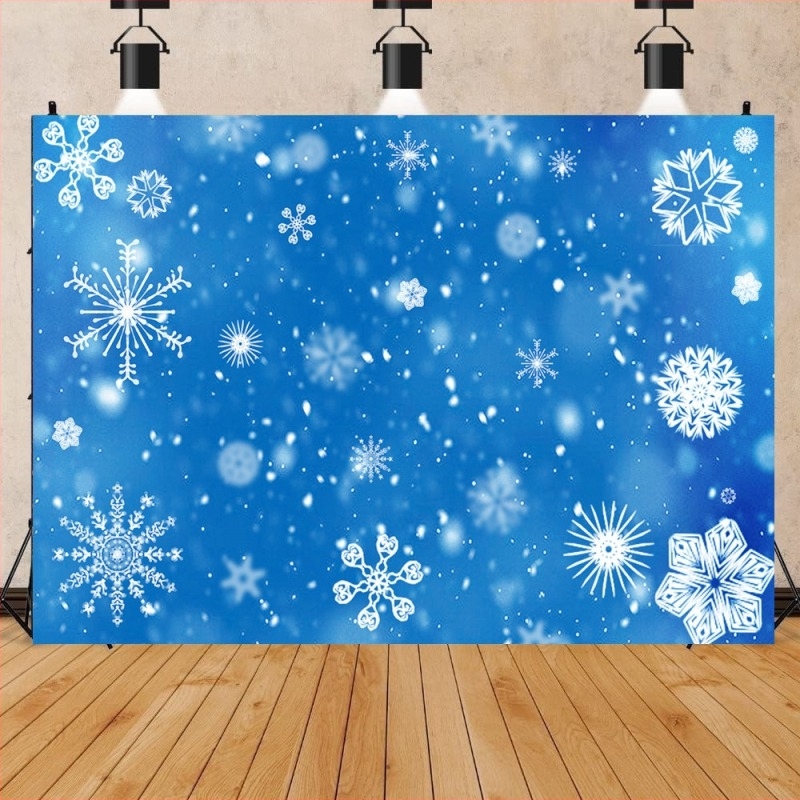 Χριστουγεννιάτικο φόντο με χιονισμένες νιφάδες για φωτογράφηση | βινυλικό φόντο, σκηνική φωτογράφηση, βάρος 0.16–0.33 кг