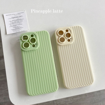 Θήκη iPhone με υφασμένο μοτίβο, TPU, πλήρης κάλυψη, μινιμαλιστικό στυλ. Προστασία από πτώσεις, αντοχή σε γρατζουνιές και αποτυπώματα. Ανάγλυφη υφή. Συμβατή με iPhone 12/12 Pro/12 Pro Max, 13/13 Pro/13 Pro Max και 14/14 Pro Max.
