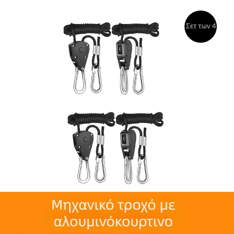 Μεταλλική τροχαλία με γάντζο για σκηνές και ταρπαλίνες — υλικό: σίδηρος; δομή: αγκράφα τύπου αεροπλάνου; χρήση: σκηνές, αξεσουάρ πανιών; μάρκα: Cow buckle