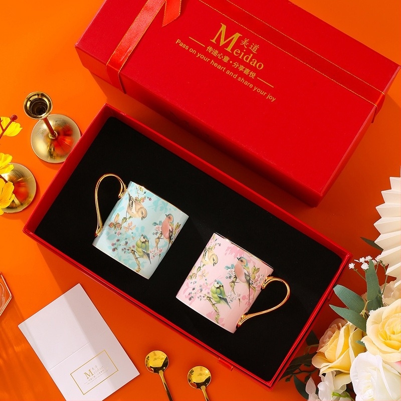 Σετ κύπελλα από πορσελάνη οστεϊκή – μοντέρνο μινιμαλιστικό στυλ, κατάλληλο ως δώρο για γενέθλια και εγκαινιασμό σπιτιού, ιδανικό για ζευγάρια