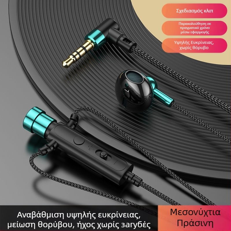 KCKZ C91 Λαβιλιέρ ενσύρματο ακουστικό με βύσμα Type-C/3.5 mm, οδηγός 14.2 mm, καλώδιο 1.5 μ, ενσωματωμένο μικρόφωνο, 20–20000 Hz