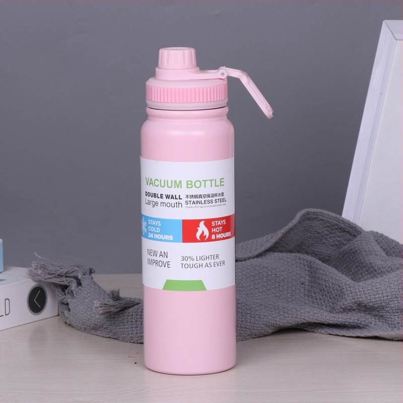 Θερμός ποτήρι από ανοξείδωτο ατσάλι 304 – διπλής τοιχοποιίας, διατηρεί ζεστό 12–24 ώρες, φορητό υπαίθριο δοχείο νερού για αυτοκίνητο, ποδήλατο και πεζοπορία, διαθέσιμη χάραξη με λέιζερ