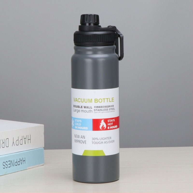 Θερμός ποτήρι από ανοξείδωτο ατσάλι 304 – διπλής τοιχοποιίας, διατηρεί ζεστό 12–24 ώρες, φορητό υπαίθριο δοχείο νερού για αυτοκίνητο, ποδήλατο και πεζοπορία, διαθέσιμη χάραξη με λέιζερ
