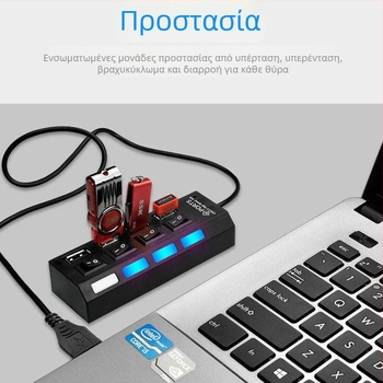 Επεκτατής USB 3.0 με θύρες hub και μετατροπέα – Επιτραπέζιος υψηλής ταχύτητας USB πολυλειτουργικός προσαρμογέας για χρήση στο αυτοκίνητο