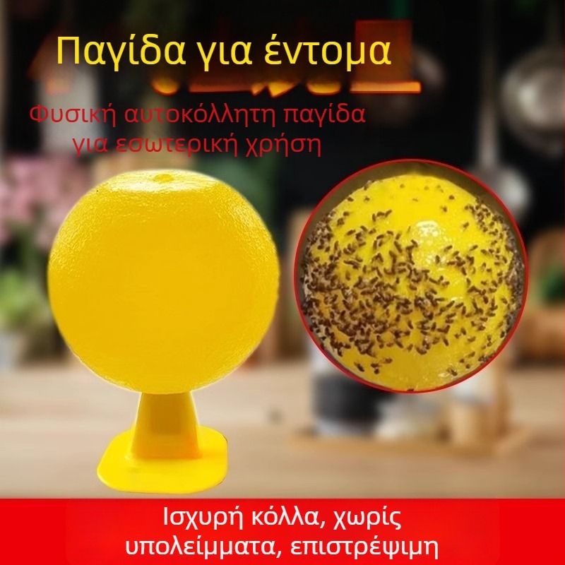 Εσωτερική παγίδα για μύγες φρούτων, για μικρά ιπτάμενα έντομα, με κολλητική μπάλα