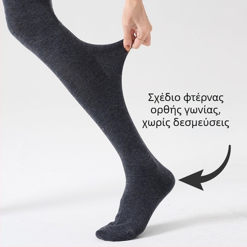Γυναικείο καλσόν με τετράγωνη φτέρνα και πόδι, λεπτό για άνοιξη-φθινόπωρο, ελαφρώς διαφανές, βελούδινο γκρι ή μαύρο, ελαφριά συμπίεση