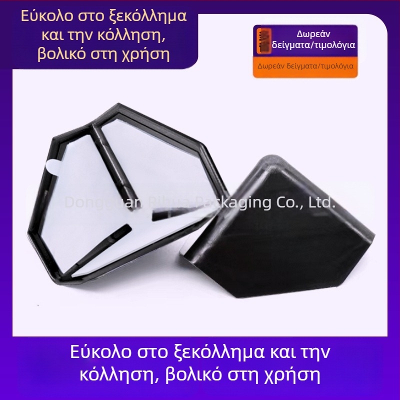 Προστατευτικά γωνιών συσκευασίας με αυτοκόλλητη βάση – 3 σε 1 για χαρτόνι και πλαστικό