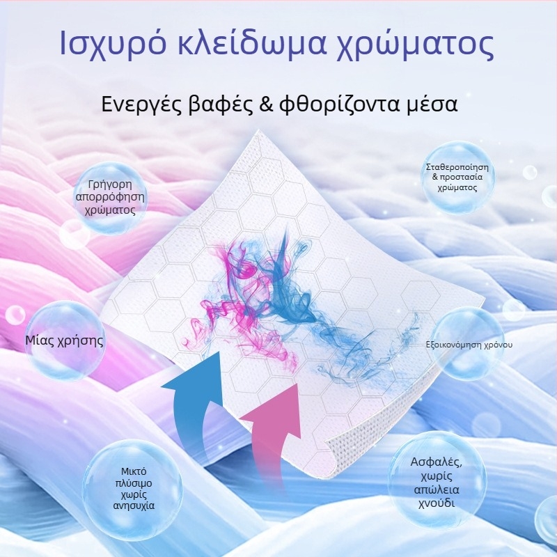 Φύλλο αποτροπής μεταφοράς χρωμάτων για πλύσιμο – Προστασία χρωμάτων