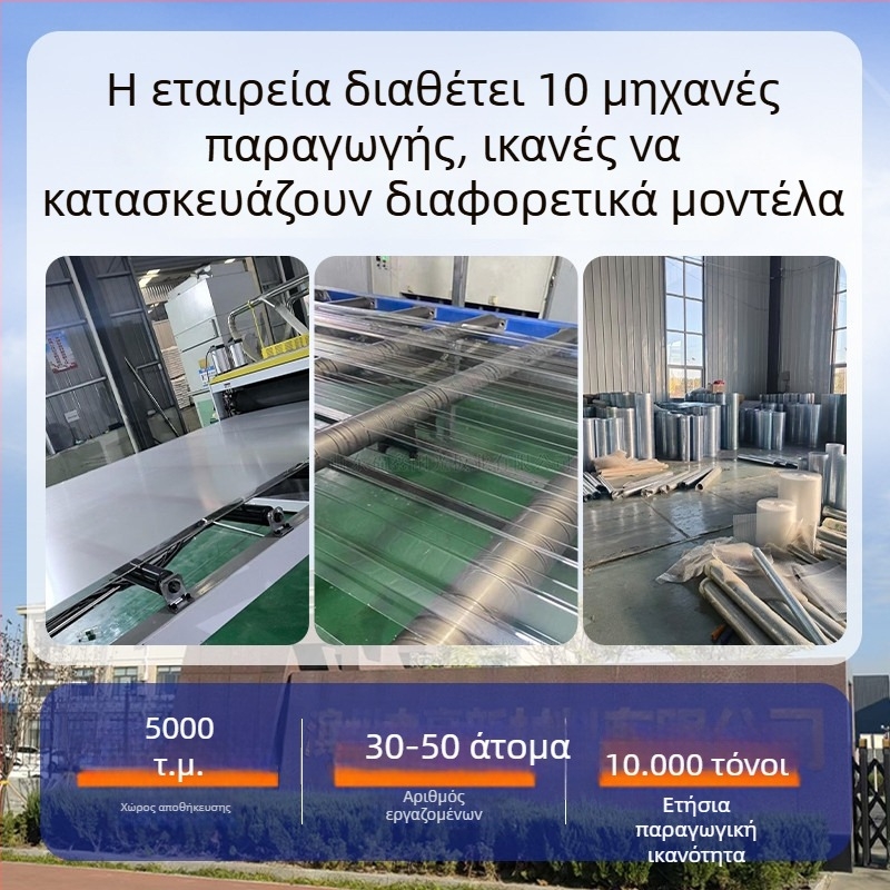 Διαφανή πάνελ οροφής για θερμοκήπιο και αίθριο, επίπελα πάνελ φωτισμού