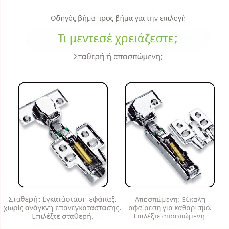 Μεντεσέ ντουλάπας από ανοξείδωτο χάλυβα 304, πάχος 2,0 mm, ήσυχη απόσβεση, αδιάβροχος για κουζίνα