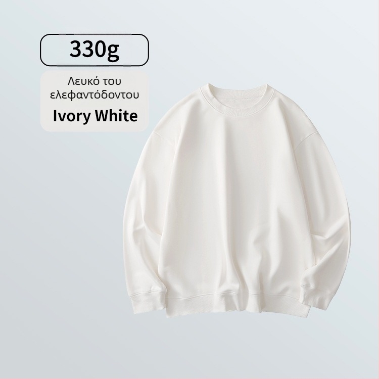 Φούτερ terry 430 g, ελεύθερο κόψιμο, στρογγυλός λαιμός, μακριά μανίκια, ανδρικό – φθινοπωρινό/χειμερινό casual