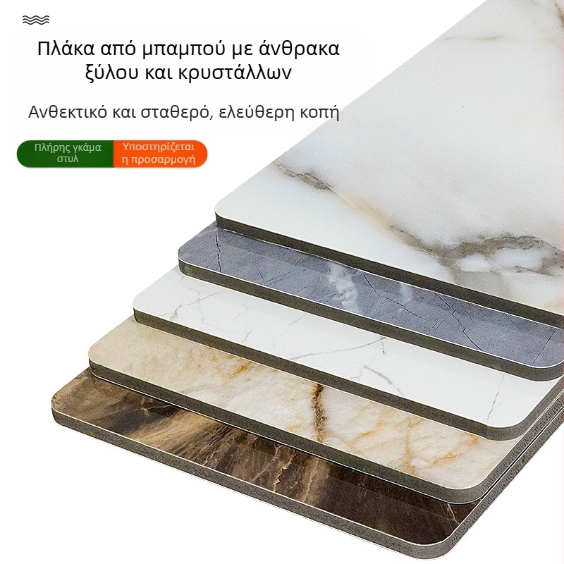 Πάνελ τοίχου με όψη ξύλου και κρύσταλλους άνθρακα, ενσωματωμένο πάνελ για φόντο τηλεόρασης και εσωτερική διακόσμηση