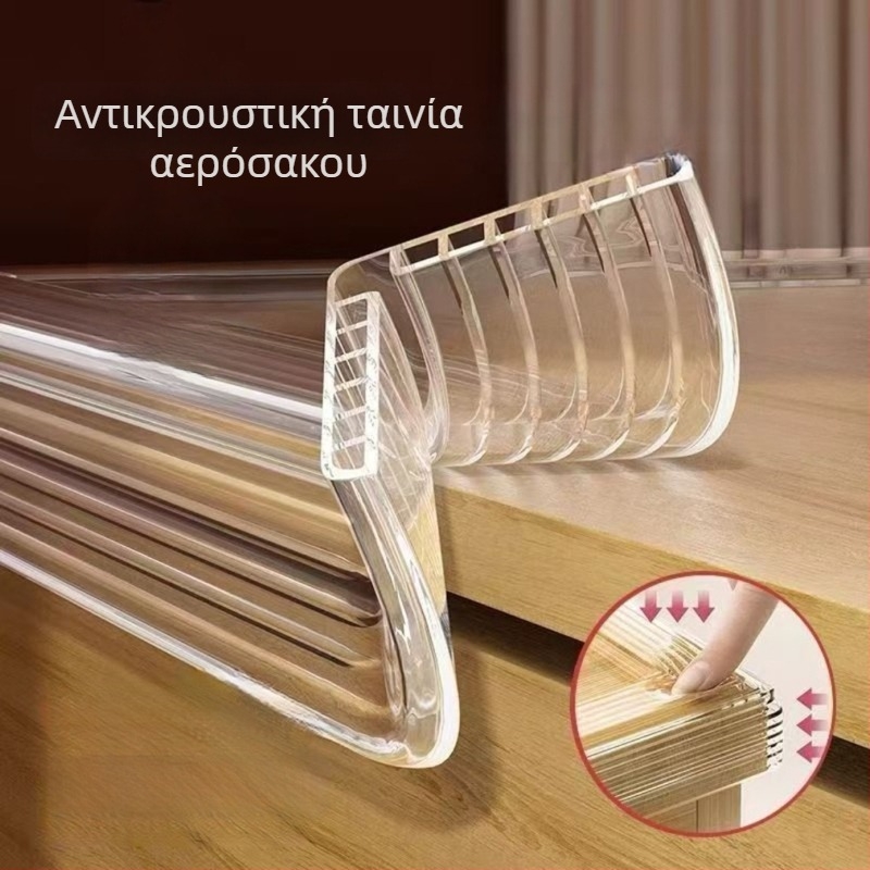 Διάφανη προστατευτική λωρίδα με αερόσακο για την προστασία της άκρης τραπεζιού καφέ για βρέφη