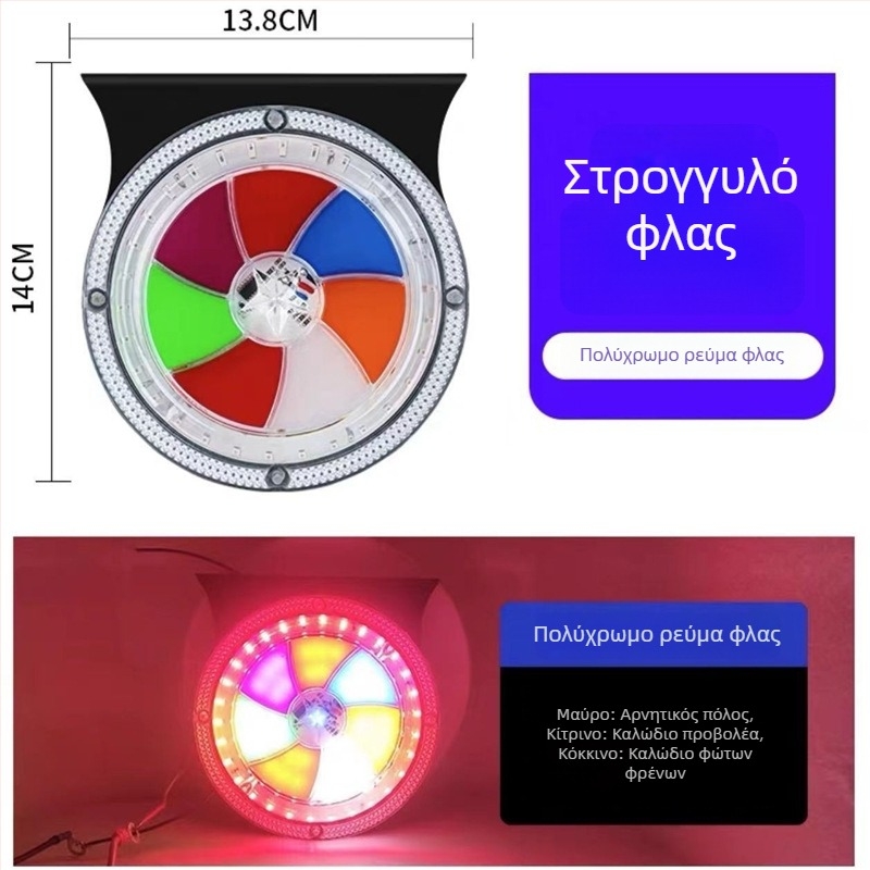 LED οπίσθιο φως για μεγάλα φορτηγά/ρυμουλκούμενα, 24V, αδιάβροχο, υψηλή φωτεινότητα, πολύχρωμο φλας ροής, προειδοποίηση πρόσκρουσης, οπίσθιο φως ομίχλης