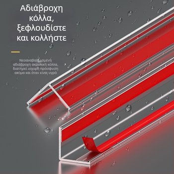 Διάφανη προστασία γωνίας τοίχου από PVC, αυτοκόλλητη L-μορφής προστατευτική ταινία για τις άκρες πλακιδίων