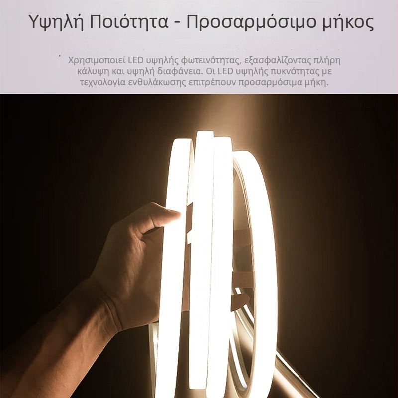 Ελαστική LED ταινία από σιλικόνη με ενσωματωμένο αδιάβροχο γραμμικό φωτισμό, 12V/24V εξωτερικός γραμμικός φωτισμός