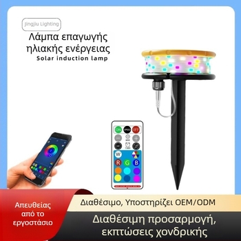 Ηλιακές LED σειρές φώτων με πολύχρωμα φώτα για εξωτερικούς χώρους, αδιάβροχες για κατασκήνωση και αυλή