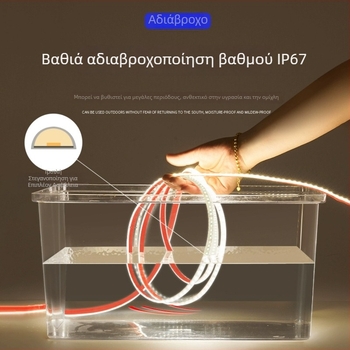 Εξωτερική 24V αδιάβροχη λωρίδα LED, σιλικόνης, IP67 αυτοκόλλητη, 120×2835 LEDs, δέσμη 180°, χαμηλή τάση, υψηλής φωτεινότητας βιομηχανικού τύπου