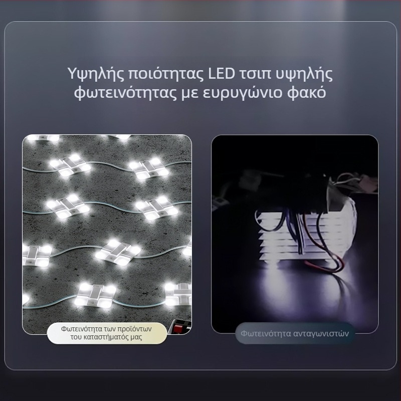 Τετράγωνος LED διαφημιστικός πάνελ φωτισμού, 68×68 mm, 4W, 220V, διάχυτη ανάκλαση, SMD3030, CRI 85, εσωτερική χρήση